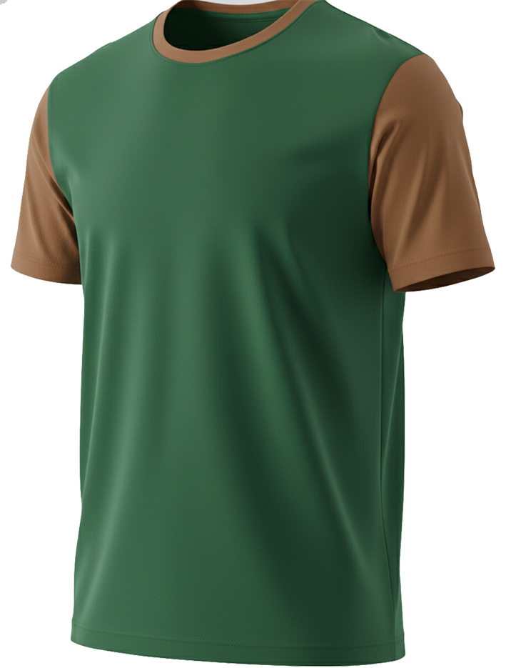 Franela Manga Corta Combinada